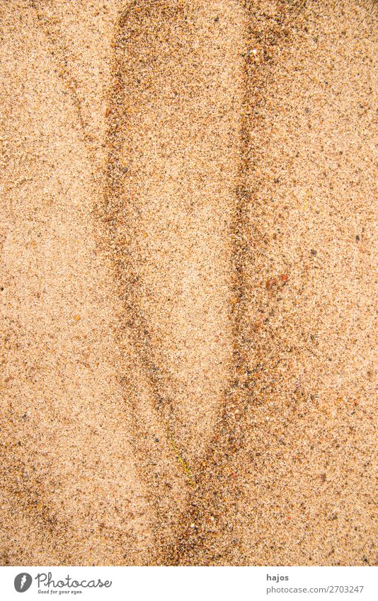 Sandstrand mit Linien Sommer Strand exotisch Erotik feminin weich braun Formen Kurven erotisch Weiblich Beine Nahaufnahme furchtbar Schlitze Hintergrund neutral