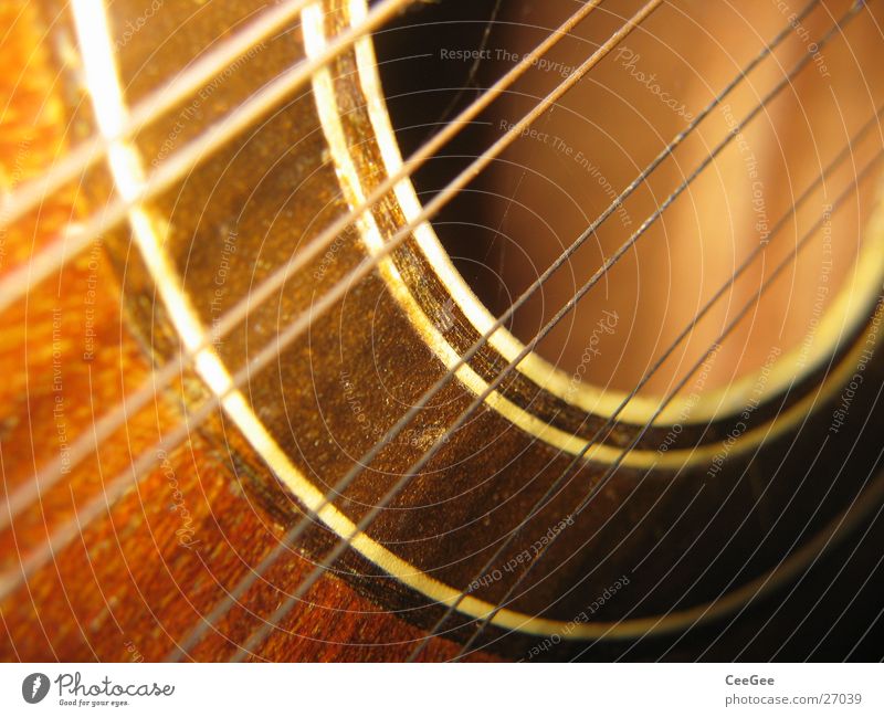 Saiten und Resonanz Gitarre Resonanzkörper Holz braun rund musizieren Freizeit & Hobby Okkulele Musikinstrument Loch Ton Klang