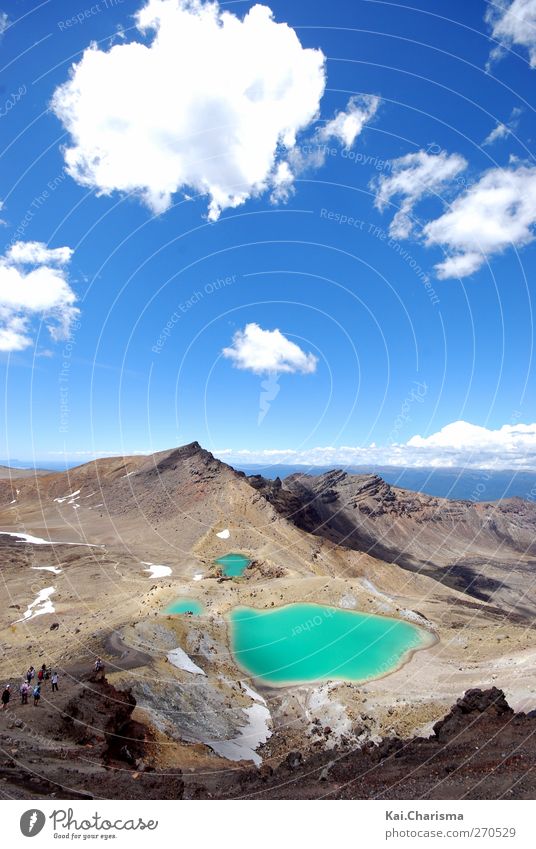 Vulkan Wasser Urelemente Schönes Wetter Dürre Felsen Berge u. Gebirge Unendlichkeit Farbfoto Außenaufnahme Tag