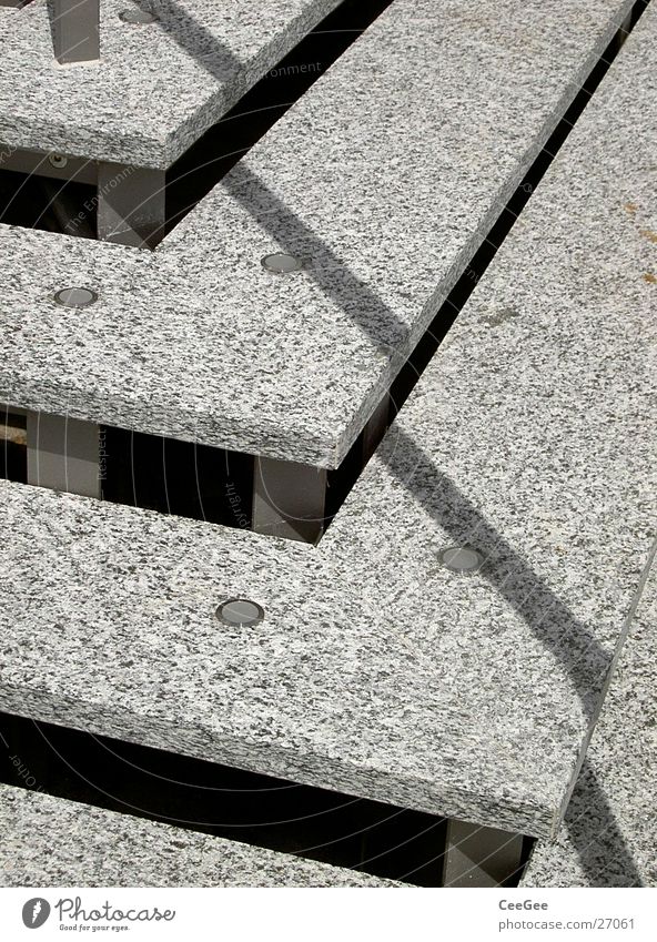 Treppen grau diagonal Architektur gesprenkelt Linie