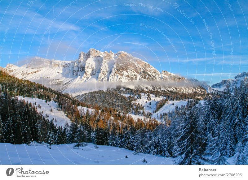 Pela de Vit in Gröden, Südtirol Freizeit & Hobby blau Dolomiten Italien Berge u. Gebirge Wolkenstein Bundesland Tirol Schneefall Winter Winterurlaub