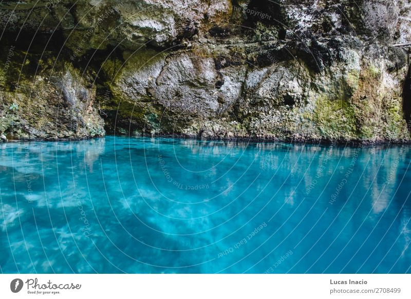 Hoyo Azul in Punta Cana, Dominikanische Republik Ferien & Urlaub & Reisen Tourismus Sommer Insel blau Fernweh amerika Amerikaner Mittelamerika Ausflugsziel