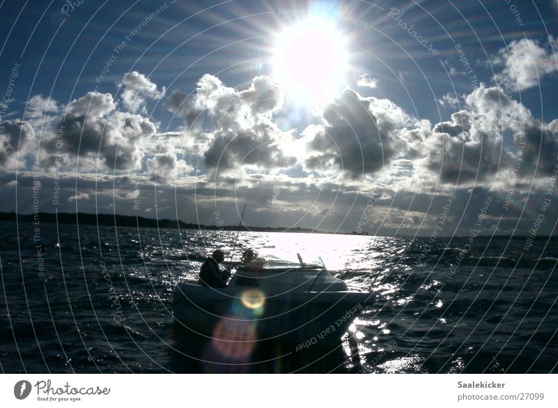 Ostseeimpression Wolken Wasserfahrzeug Licht Sonne