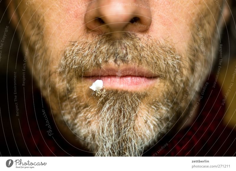 Herpes Gesundheit Behandlung Medikament maskulin Mann Erwachsene Gesicht Nase Mund Lippen Bart 45-60 Jahre einzigartig wallroth lippenherpes Creme Farbfoto