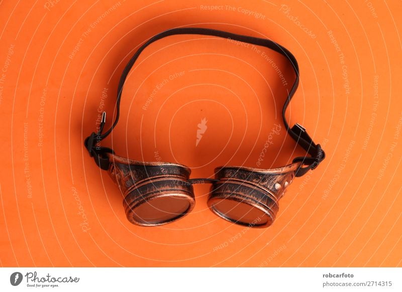 Steampunk Schweißerbrille zum Verkleiden Sonne Arbeit & Erwerbstätigkeit Hand Wege & Pfade Mode Leder Accessoire dunkel retro schwarz Sicherheit Schutz