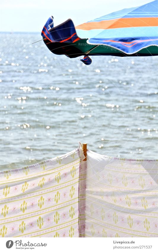 Muglitz Ferien & Urlaub & Reisen Sonne Strand Insel Wasser Himmel Frühling Seeufer Idylle Sonnenschirm Farbfoto Außenaufnahme Tag Licht Sonnenlicht Gegenlicht