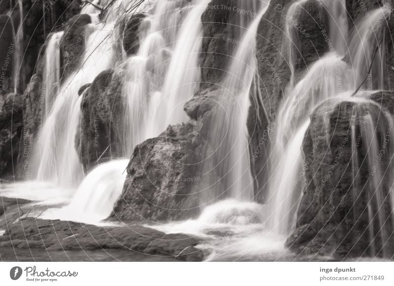 Berauschend Umwelt Natur Landschaft Urelemente Wasser Wasserfall Nationalpark Naturschutzgebiet China Sichuan Juizhaigou fantastisch gigantisch nass natürlich