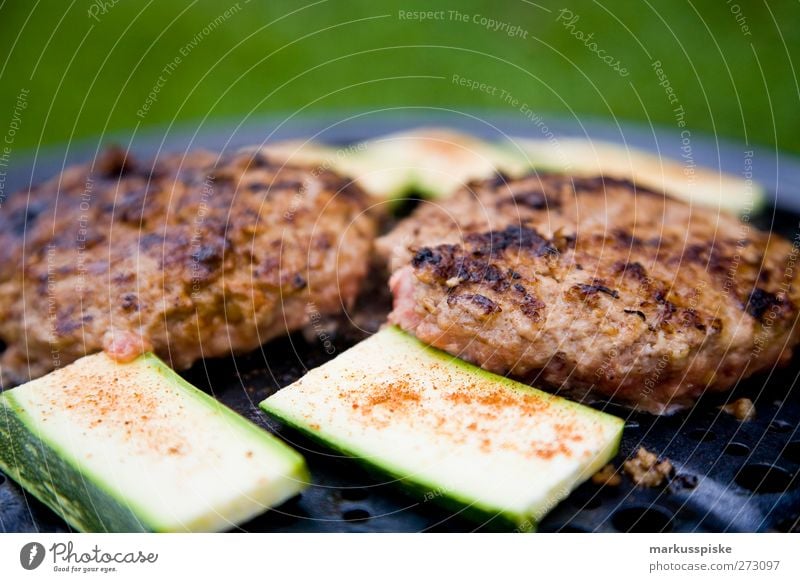 Barbecue Lebensmittel Fleisch Gemüse Zucchini Hackfleisch hackfleischküchle Fleischklösse Beefsteak Freude Freizeit & Hobby Ferien & Urlaub & Reisen Tourismus