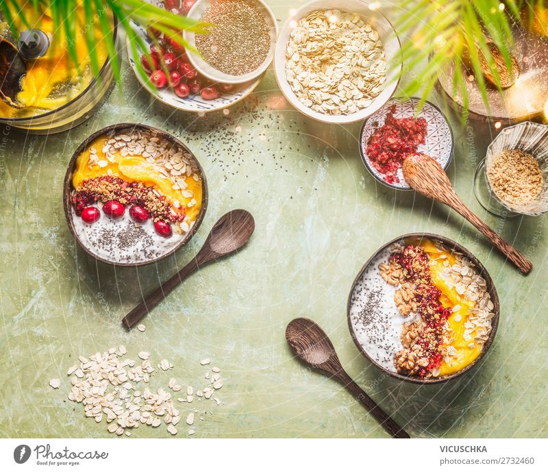 Frühstück Bowls Lebensmittel Frucht Ernährung Bioprodukte Vegetarische Ernährung Diät Geschirr Schalen & Schüsseln Lifestyle Stil Gesundheit Gesunde Ernährung
