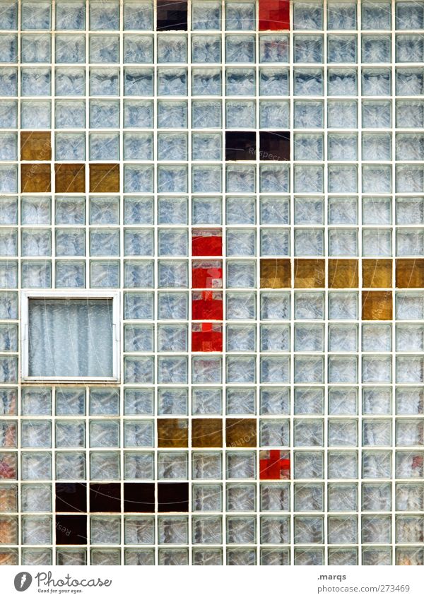 Urban Tetris Lifestyle Stil Design Freizeit & Hobby Spielen Fassade Fenster Zeichen außergewöhnlich Coolness einzigartig Stadt Raster Hintergrundbild tetris