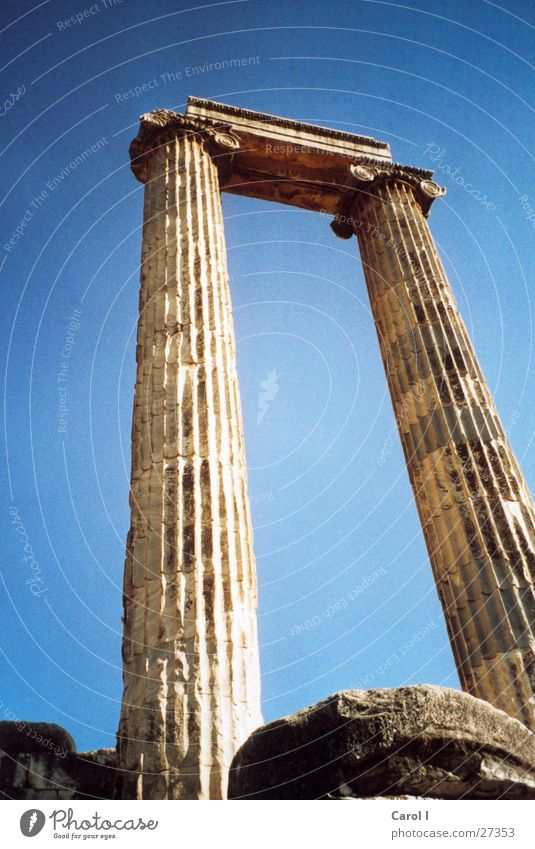 Didima Türkei Römerzeit Ferien & Urlaub & Reisen erinnern Tempel Ruine Kunst groß wuchtig Strebe Dorischer Baustil Säulenkapitell historisch Europa Wahrzeichen