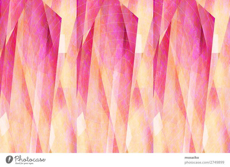 Geometrische Muster - Pink und Gelb Lifestyle elegant Stil Design Freude Leben harmonisch Freizeit & Hobby Feste & Feiern Valentinstag Karneval