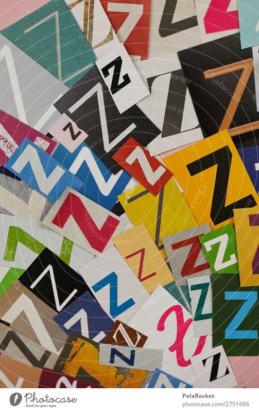 #A# ZZZZZ Kunst Kunstwerk ästhetisch z Kreativität schlafen Buchstaben Buchstabensuppe Buchstabennudeln viele Telekommunikation Wort Farbfoto mehrfarbig