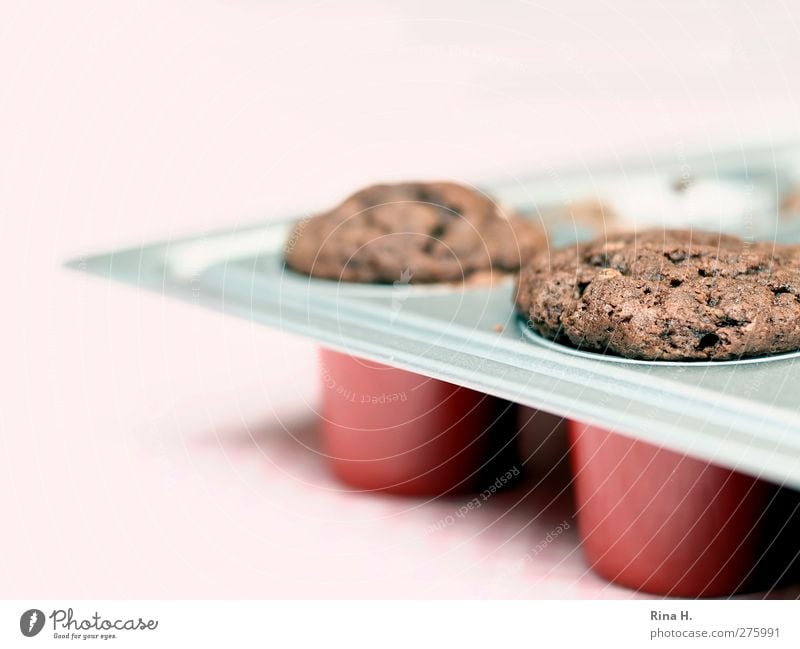 In der Backstube Teigwaren Backwaren Kuchen Muffin lecker süß Backform Schokolade Farbfoto Menschenleer Schwache Tiefenschärfe
