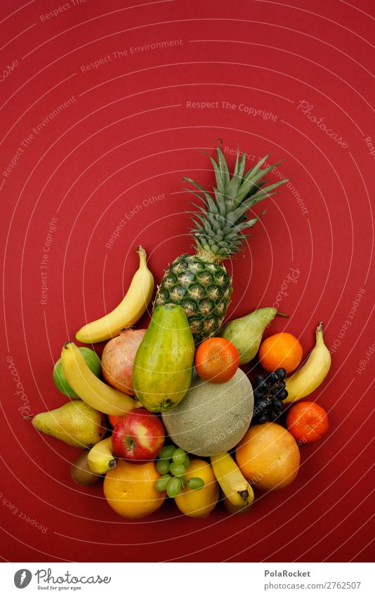 #A# VitaminCocktail Kunst ästhetisch Frucht Obstkorb Obstsalat Obst- oder Gemüsestand Obstschale Obstladen viele Ananas vitaminreich Vitamin C Banane Melonen