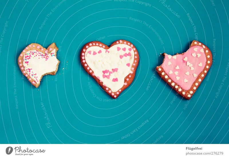 Von ganzem Lebkuchenherzen Süßwaren Ernährung süß Herz rosa Kitsch Backwaren Weihnachten & Advent Feiertag lecker genießen Dekoration & Verzierung Streusel