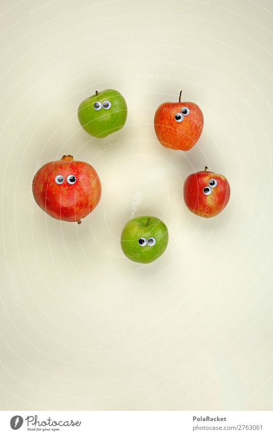 #AJ# Alle Anders. Eine Familie. Kunst ästhetisch Frucht Obstgarten Obstsalat Vegetarische Ernährung Apfel Apfelernte Granatapfel Auge fremd Fremdsprache