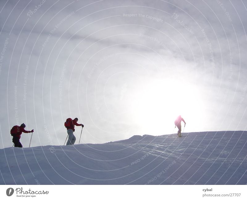 Skitour Ferien & Urlaub & Reisen Extremsport Skifahren Berge u. Gebirge Schnee Sonne mehrere