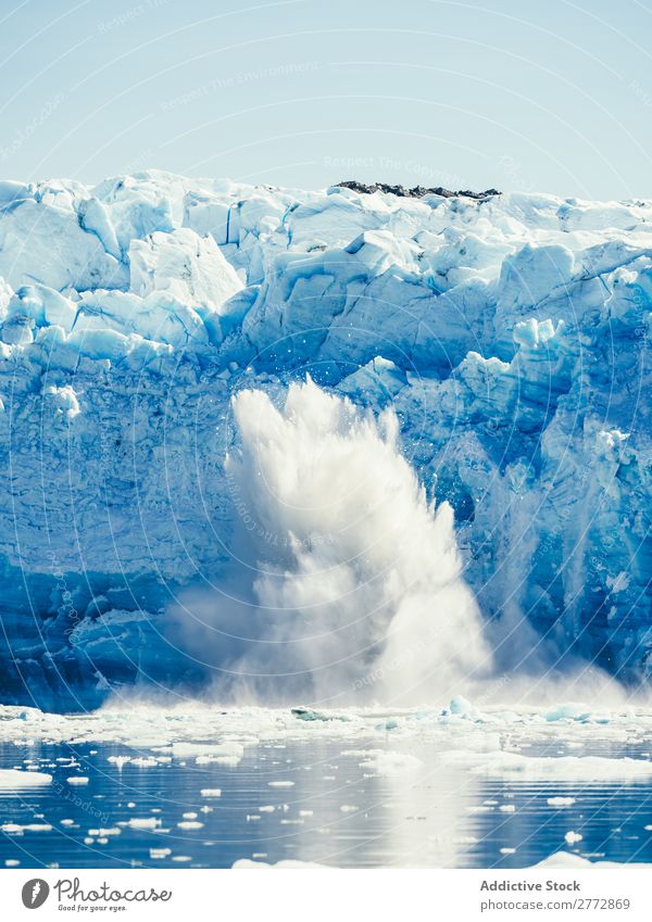 Eispritzer auf dem Gletscher Wasser Spritzer Eisberg kalt Norden Arktis Strukturen & Formen Natur Hintergrundbild Landschaft gefroren Umwelt Winter