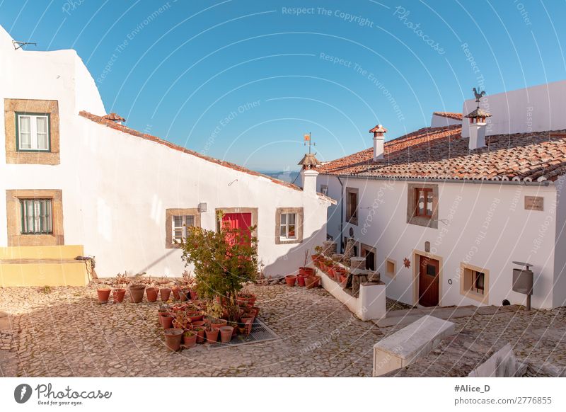 Mittelalterliches Dorf Marvao in Alentejo Portugal Ferien & Urlaub & Reisen Häusliches Leben Europa Kleinstadt Stadt Altstadt Haus Architektur Garten Fenster