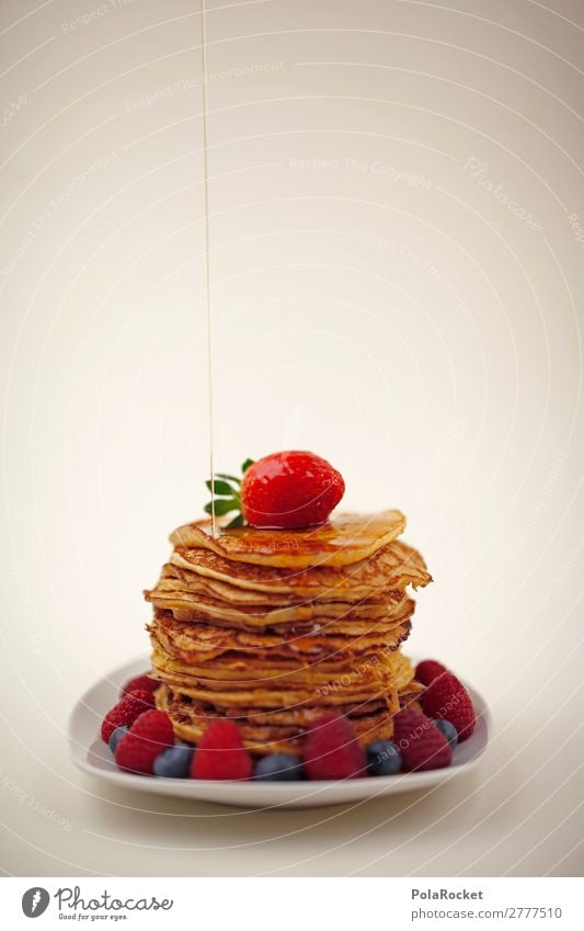 #A# lecker lecker Lebensmittel Ernährung ästhetisch Dessert Dessertteller Pancake Rocks Erdbeeren Himbeeren Blaubeeren Frühstück Frühstückstisch Frühstückspause