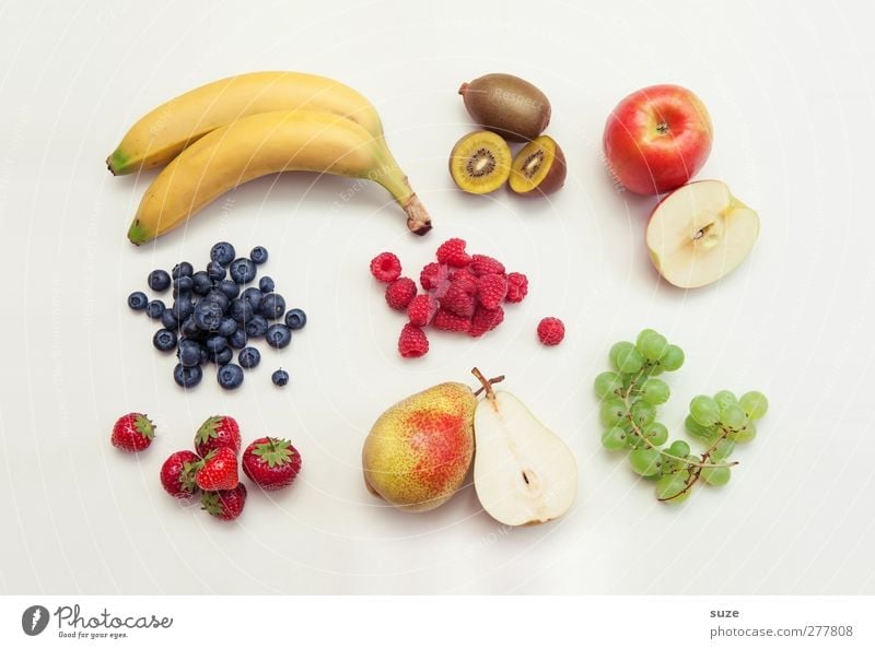Früchte dich nicht Lebensmittel Frucht Ernährung Frühstück Bioprodukte Vegetarische Ernährung Lifestyle Stil liegen authentisch frisch Gesundheit hell lecker