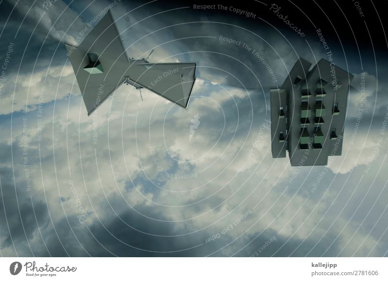 starscream Stadt Bauwerk Gebäude Architektur eckig Handy Bildschirm Reflexion & Spiegelung Hochhaus Wolken Himmel Raumfahrzeuge Metamorphose UFO Fluggerät