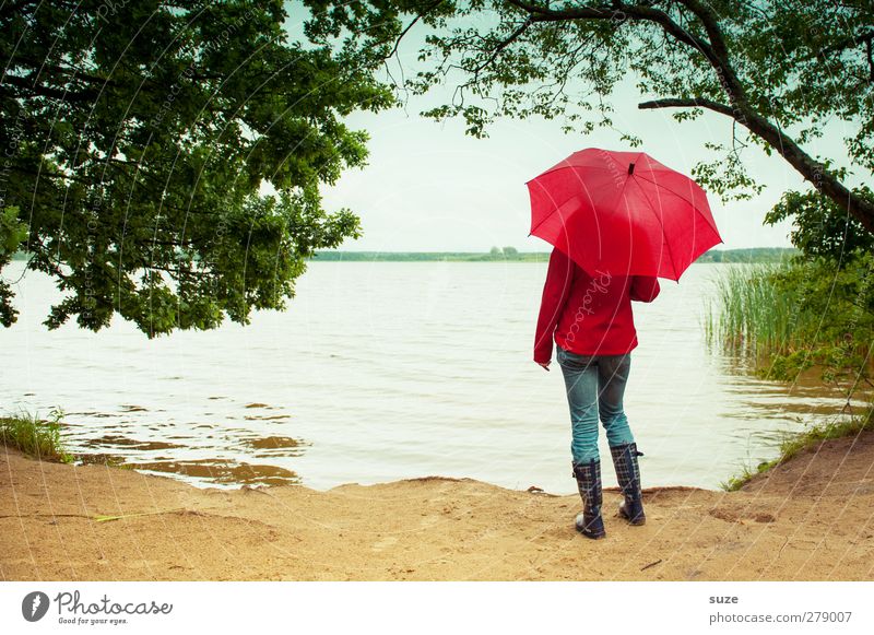 Let it rain Lifestyle Freizeit & Hobby Mensch 1 18-30 Jahre Jugendliche Erwachsene Umwelt Natur Landschaft Urelemente Luft Himmel Horizont Sommer Wetter