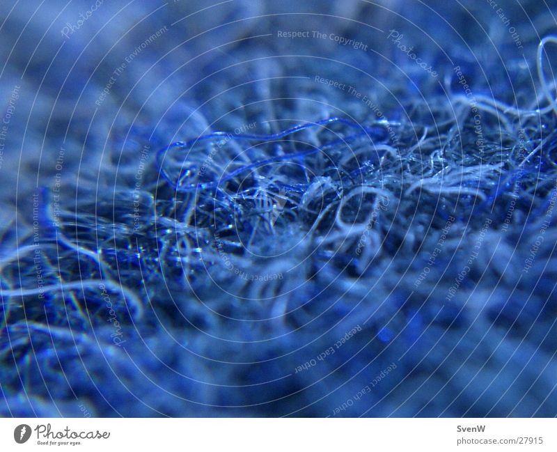 Nadelvlies Blau Teppich Faser Vliesstoff Häusliches Leben blau Bodenbelag Flies