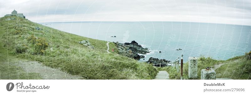 Ives Atlantic Umwelt Natur Landschaft Wasser Himmel Wolken Gras Wiese Küste Meer Atlantik blau grün Einsamkeit Erholung Ewigkeit Freiheit Ferne Idylle Farbfoto