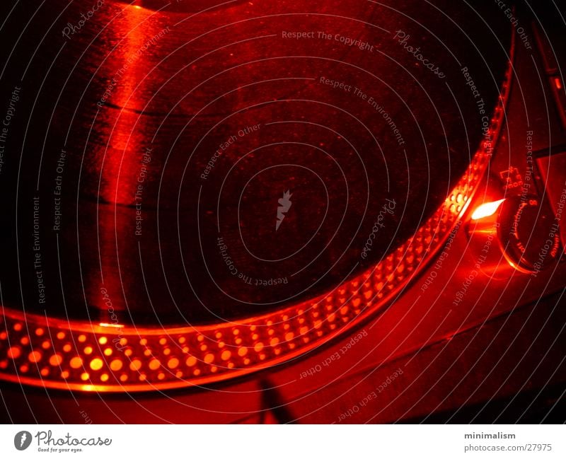 groove rot Plattenspieler Club Radio Detailaufnahme Foyer Technik & Technologie Plattenteller