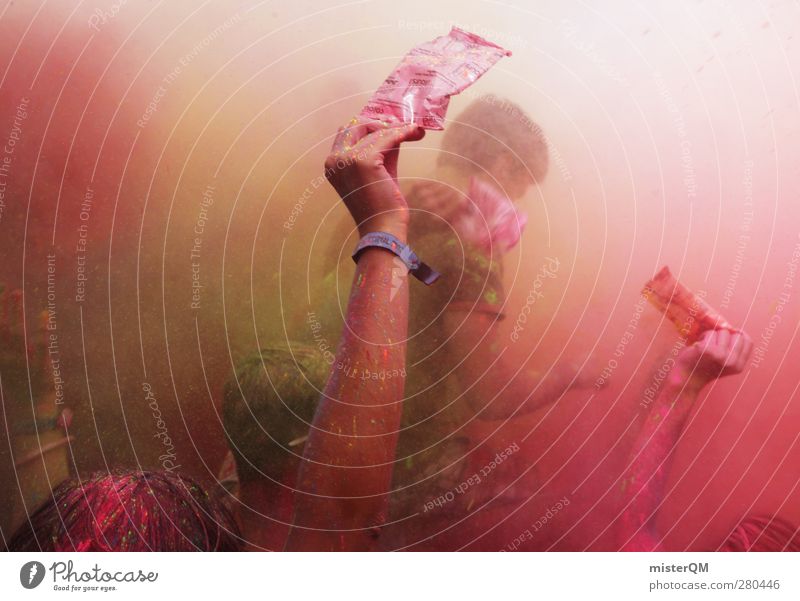 Holi Shit IV Kunst ästhetisch Farbstoff Farbe Farbenspiel Farbenwelt Farbenmeer verrückt außergewöhnlich Holi Kino dreckig Ekel Veranstaltung Musikfestival Hand
