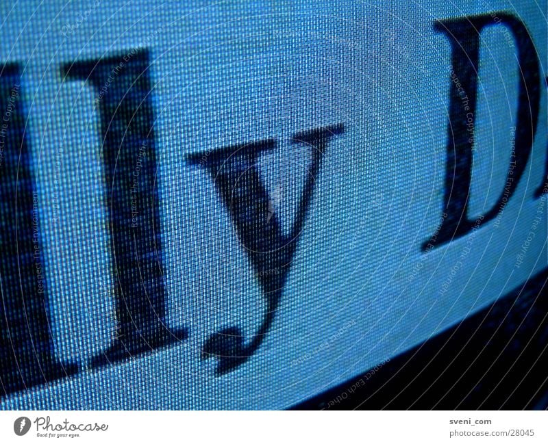 Untertitel Typographie Buchstaben RGB Nahaufnahme Fernsehen Schriftzeichen Typrographie