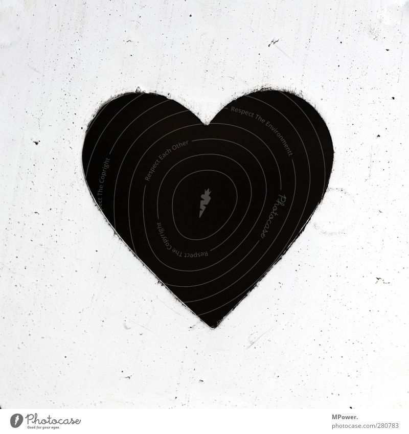 herz´l Herz schwarz weiß Liebe Verliebtheit Leidenschaft verheiratet Menschenleer Hintergrund neutral Freisteller Valentinstag