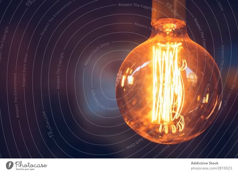 Hintergrund der brennenden Glühbirne Konsistenz Licht Knolle Elektrizität Technik & Technologie glühend texturiert Energie Kraft Idee erleuchten Innovation