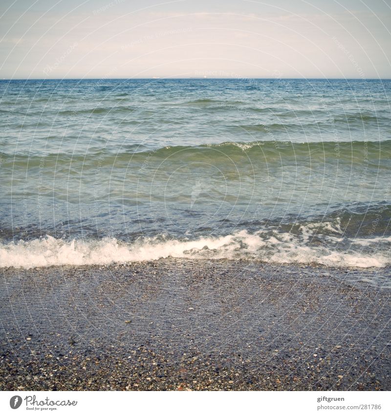 der gang der dinge Umwelt Natur Landschaft Urelemente Wasser Himmel Horizont Sommer Wetter Schönes Wetter Wellen Küste Strand Meer Bildschirmfoto Wellengang