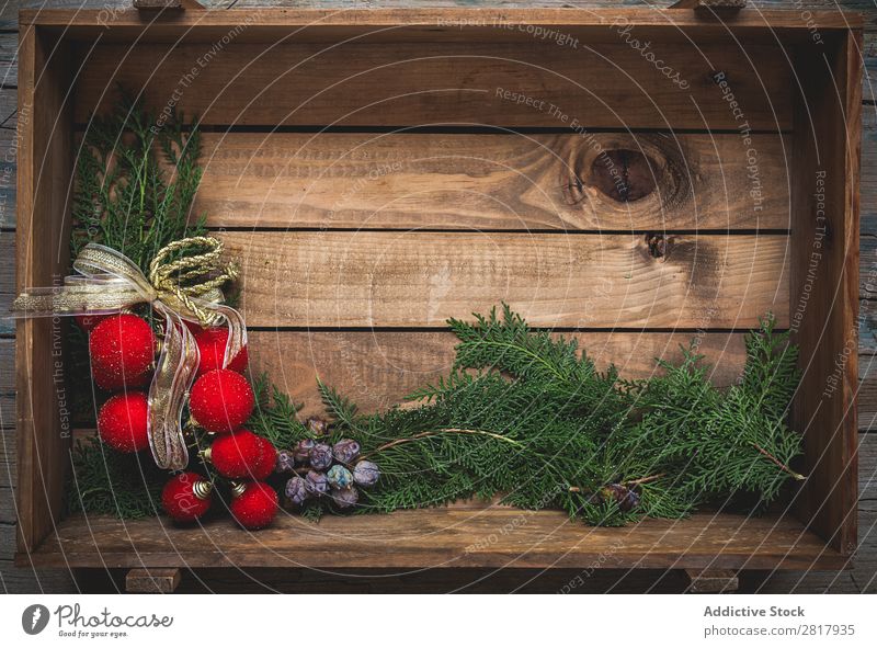 Weihnachtsschmuck Komposition von oben Weihnachten & Advent Vogelperspektive Bekleidung Fluggerät 2016 Baum Ball Dekoration & Verzierung Grüße Kopie weiß