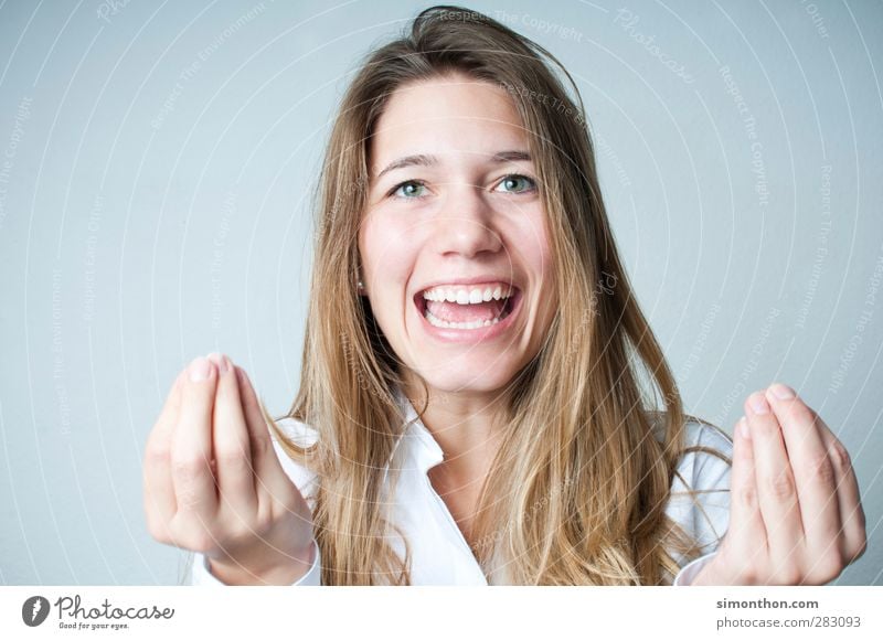 Italienerin schön lernen Business Sitzung sprechen feminin Gesicht 1 Mensch 18-30 Jahre Jugendliche Erwachsene Kommunizieren Lächeln lachen leuchten