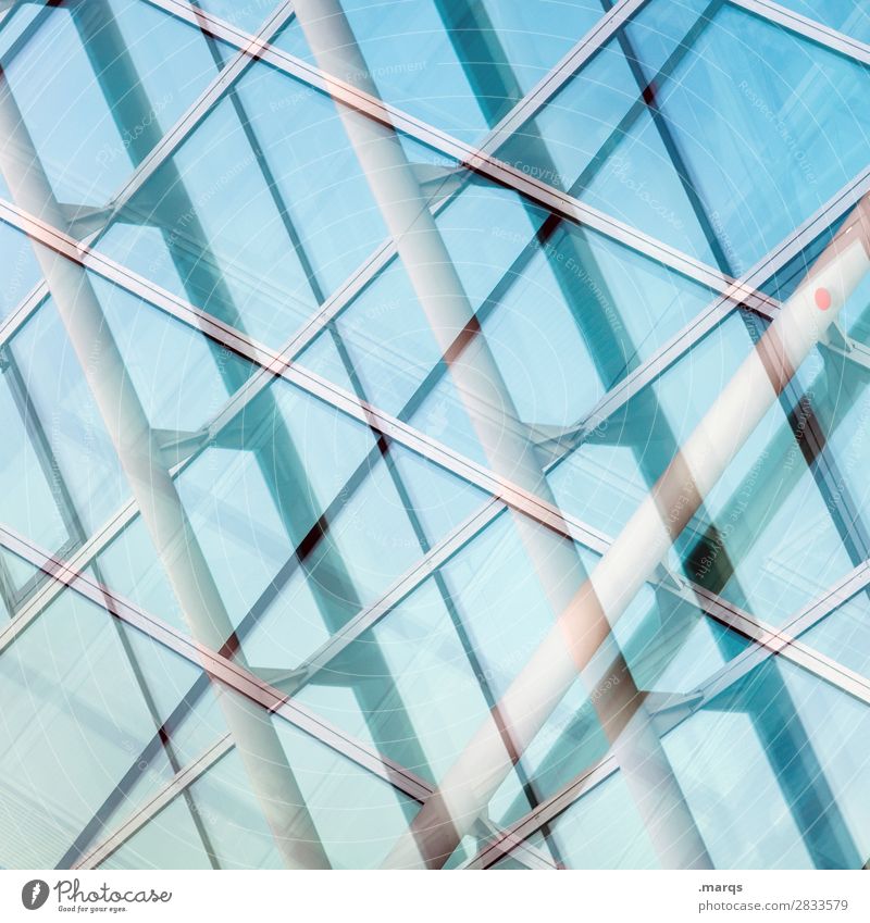 Crib Lifestyle elegant Stil Design Architektur Fassade Glas Metall außergewöhnlich Coolness hell modern neu blau weiß ästhetisch Ordnung Präzision