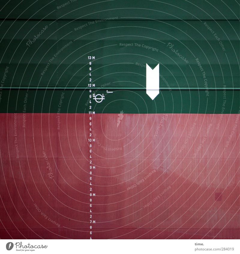 KI09 | Matheleistungskurs Schifffahrt Containerschiff Pfeil Rohrleitung Metall Zeichen Schriftzeichen Ziffern & Zahlen Schilder & Markierungen grün rot weiß