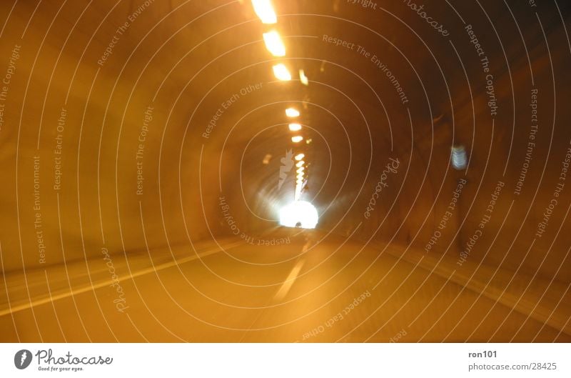in to the light:::..... Tunnel Autobahn Licht fahren dunkel Geschwindigkeit Verkehr PKW