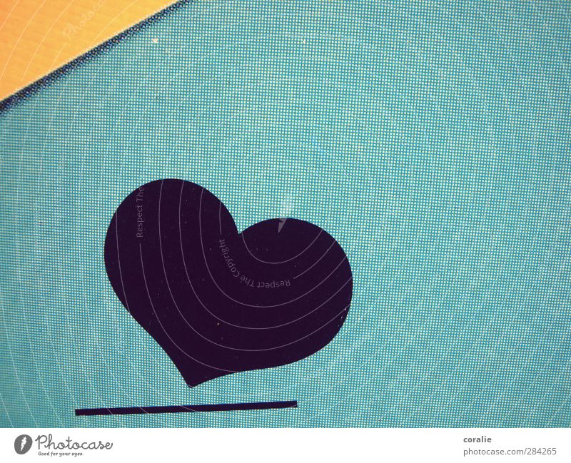 Herz|lich Stadt Mauer Wand Fassade Linie eckig rund blau gelb schwarz Kunst Liebe Information Symbole & Metaphern Strukturen & Formen abstrakt einfach