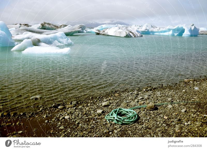 Island Umwelt Natur Landschaft Urelemente Wasser Klima Klimawandel Eis Frost Gletscher Küste Seeufer Gletschersee Jökulsárlón außergewöhnlich fantastisch