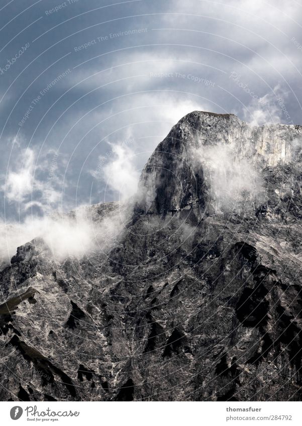 Berggeister Ferien & Urlaub & Reisen Sommer Berge u. Gebirge wandern Klettern Kletterwand Natur Landschaft Luft Himmel Wolken Schönes Wetter Unwetter Nebel