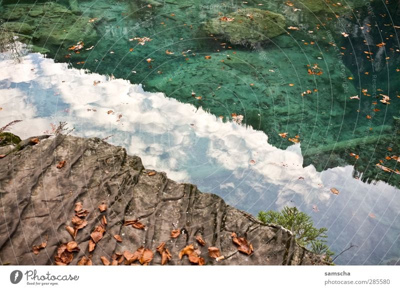 reflections Angeln Natur Landschaft Wasser Seeufer Teich Flüssigkeit nass Abenteuer Teichufer Gebirgssee Waldsee Herbstlaub Herbstwetter deutlich