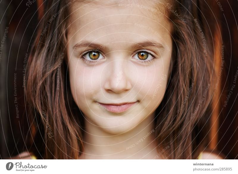 Preslava Mädchen Gesicht Auge 3-8 Jahre Kind Kindheit Fröhlichkeit schön Farbfoto Porträt Vorderansicht Blick Blick in die Kamera