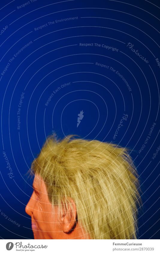 Hairstyle of a well-known politician 1 Mensch Politik & Staat Trump Donald Donald Trump Präsident USA Haare & Frisuren blond orange Kopf Ohr Profil Farbfoto