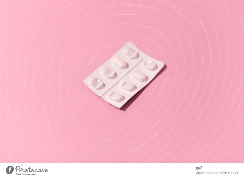 Medikament Gesundheit Gesundheitswesen Behandlung Krankheit Verpackung Kunststoffverpackung rosa Drogensucht Sucht Farbfoto Innenaufnahme Studioaufnahme
