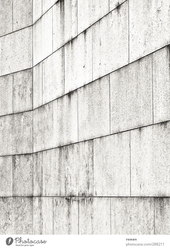 steinern Bauwerk Gebäude Mauer Wand Fassade grau Linie graphisch Stein Steinmauer Fuge Stabilität Rechteck Perspektive Farbfoto Gedeckte Farben Außenaufnahme