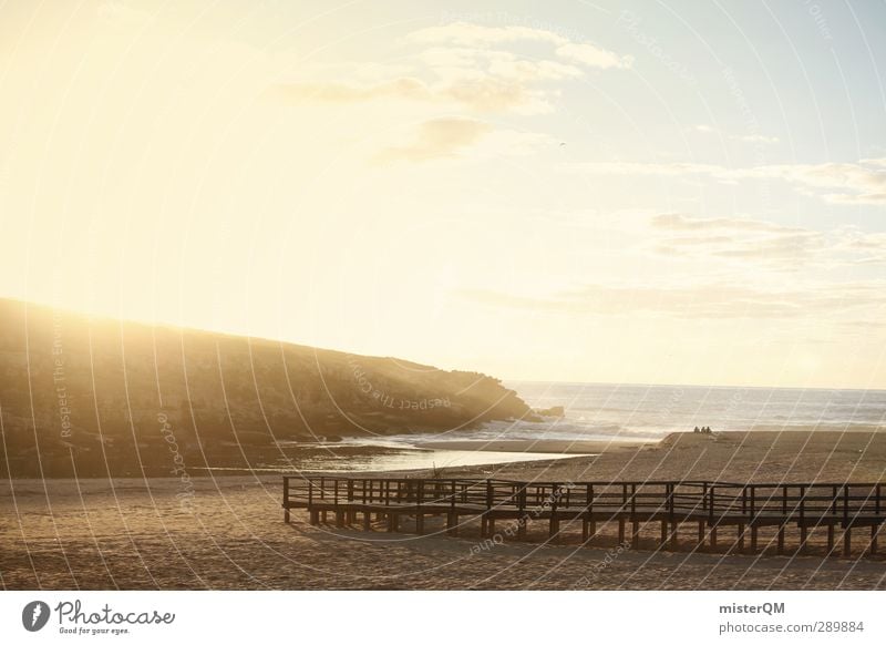Unreal Times. Kunst ästhetisch Meer Strand Paradies friedlich paradiesisch Portugal Ferien & Urlaub & Reisen Urlaubsfoto Urlaubsort Urlaubsstimmung Himmel